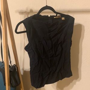 Union made Donna Karan boat necklace top